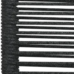 1000087005 - VIDAXL SILLAS DE JARDIN 2 UNIDADES CUERDA DE ALGODON Y ACERO NEGRO
