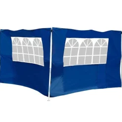 2 paredes laterales para carpa 3x3m tela Oxford azul 300x200m