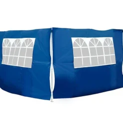 2 paredes laterales para carpa 3x3m tela Oxford azul 300x200m