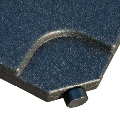 4 soportes rellenables para sombrilla Outsunny negro 7,5x100x100 cm