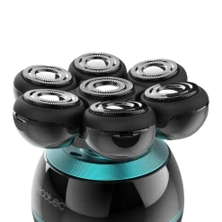 Afeitadora Cecotec Bamba PrecisionCare Skull recargable 7 cuchillas negro