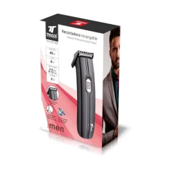 Afeitadora Thulos TH-CP105 recargable inox negro
