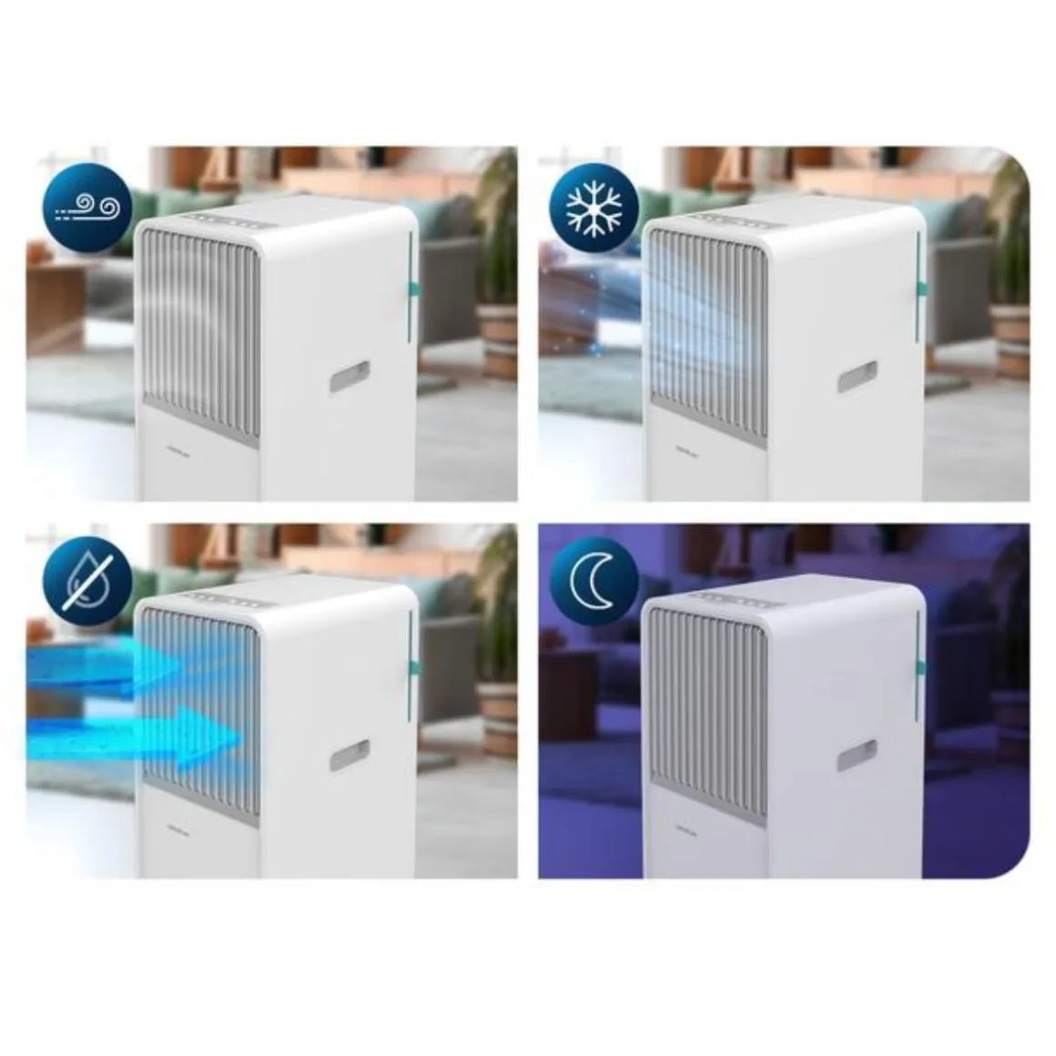 Aire acondicionado portátil Cecotec ForceClima 7550 Style Connected 1750 frigorías con Wifi