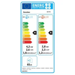 Aire acondicionado portátil Cecotec ForceClima 14600 Soundless Heating con mando 1340W 14000btu A blanco