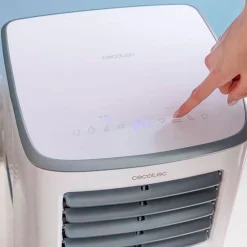 Aire acondicionado portátil Cecotec ForceClima 7400 Soundless Touch 7000BTU 4 modos 2 velocidades con ruedas A blanco