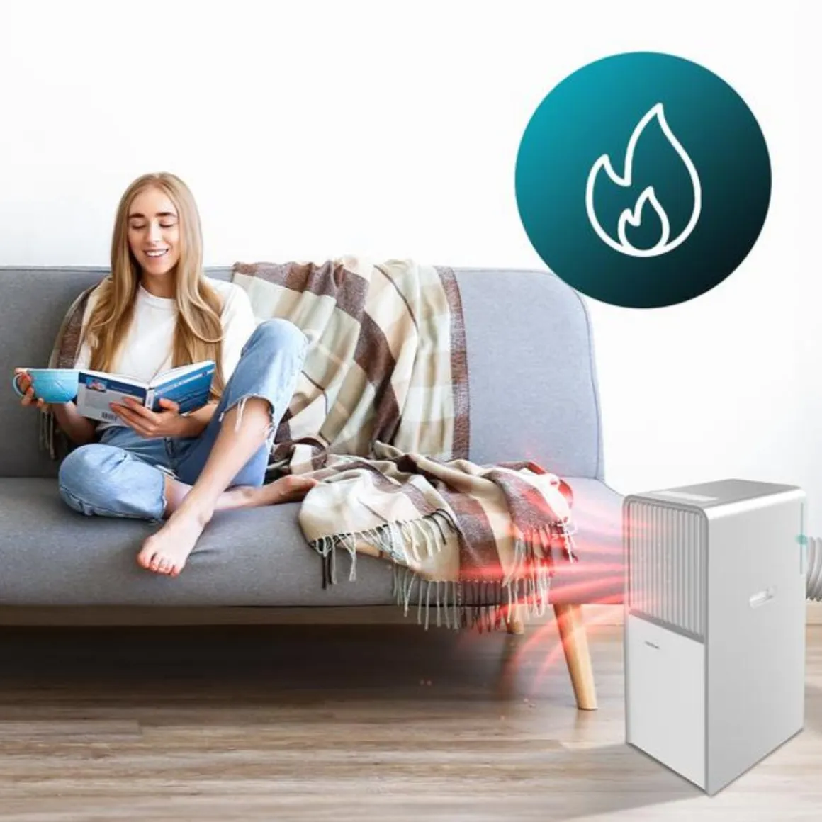 Aire acondicionado portátil Cecotec ForceClima 12650 Style Heating 3000 frigorías