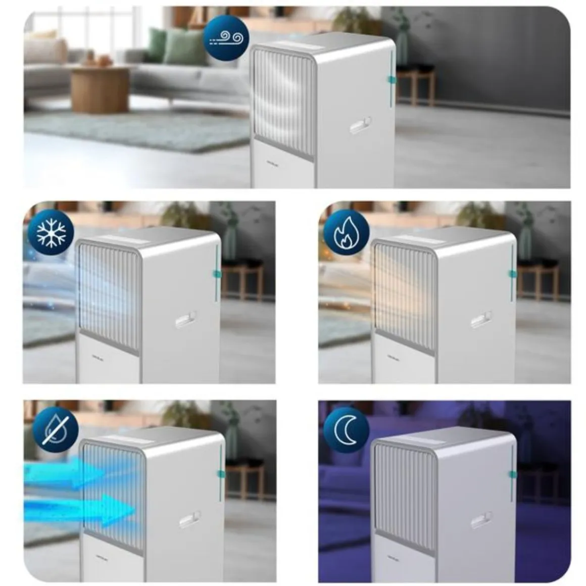 Aire acondicionado portátil Cecotec ForceClima 12650 Style Heating 3000 frigorías