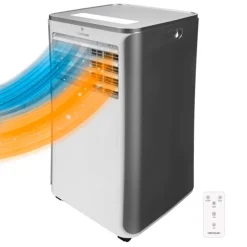 Aire acondicionado portátil Cecotec ForceClima 9400 Soundless Heating con mando 1010W 9000btu A blanco/inox
