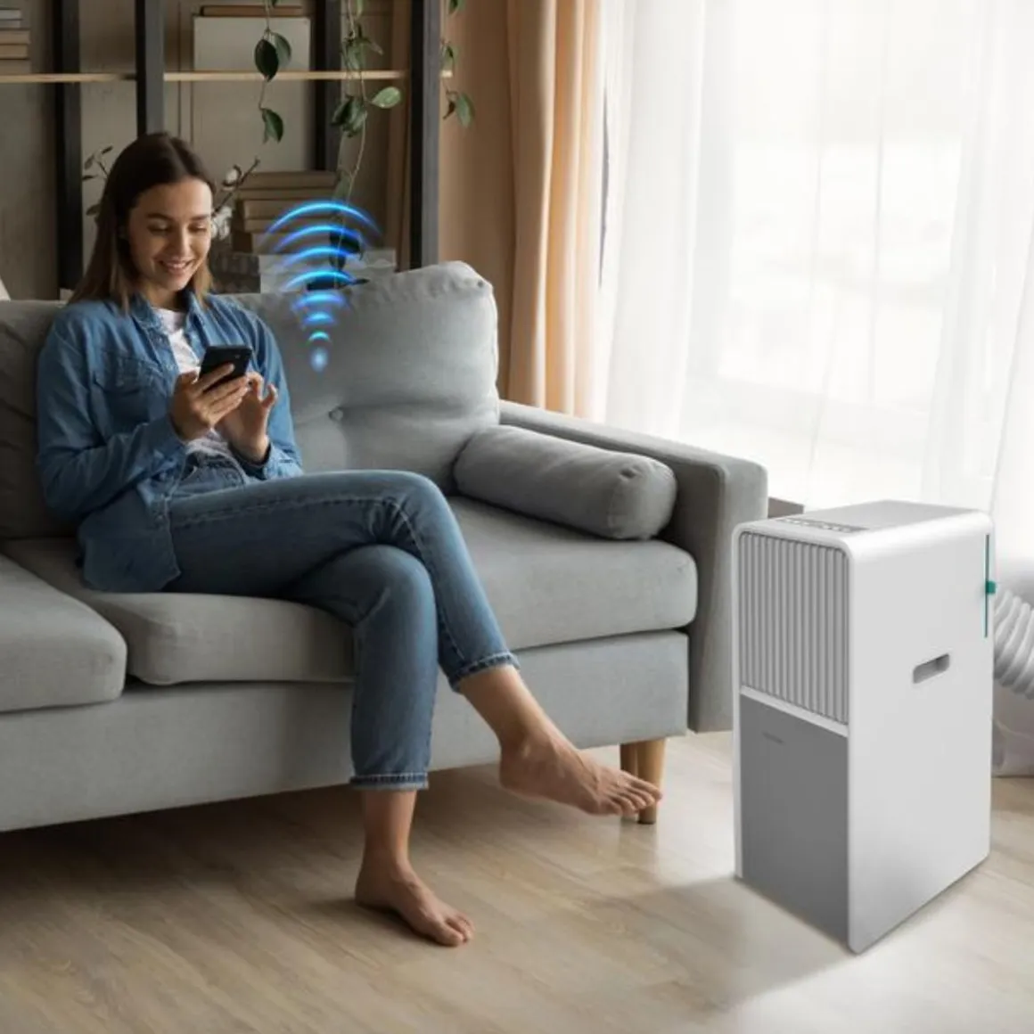 Aire acondicionado portátil Cecotec ForceClima 9550 Style Heating Connected 2250 frigorías con Wifi