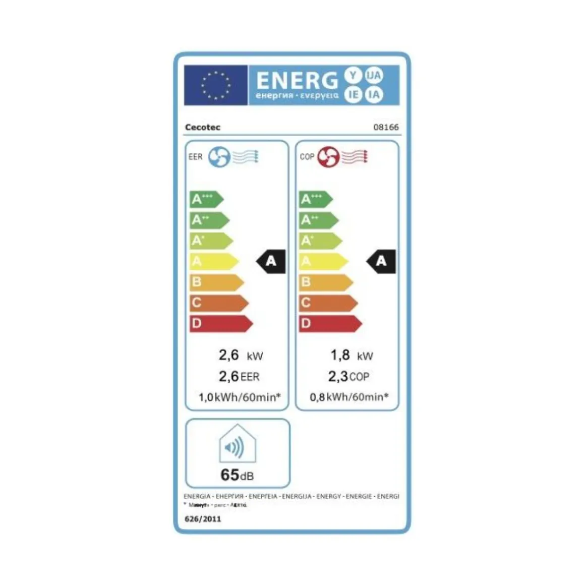 Aire acondicionado portátil Cecotec ForceClima 9550 Style Heating Connected 2250 frigorías con Wifi