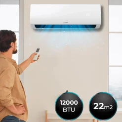 Aire acondicionado split Cecotec AirClima 12000 Smartfresh Connected 3000 frigorías con bomba de calor y conexión App blanco
