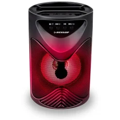 Altavoz portátil Dunlop 10W Bluetooth luz LED negro