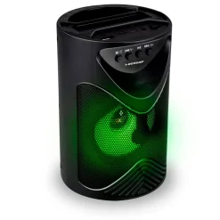 Altavoz portátil Dunlop 10W Bluetooth luz LED negro