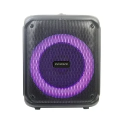 Altavoz portátil Party EQ07 70W con luz LED bluetooth negro 34x28 cm