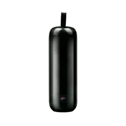 Altavoz portátil 10W 8 modos de luz Bluetooth negro Ø8,5x24,5 cm
