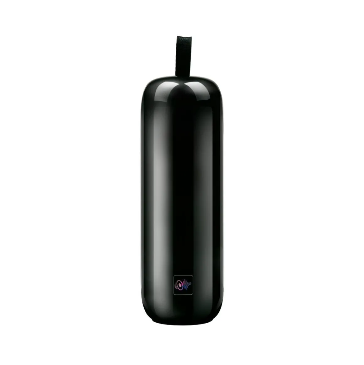 Altavoz portátil 10W 8 modos de luz Bluetooth negro Ø8,5x24,5 cm