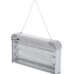 Antimosquitos Outsunny eléctrico luz UV gris 26,5x48,5x8,5 cm