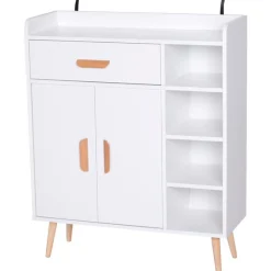Aparador Buffet multiusos blanco 80x29,5x96 cm