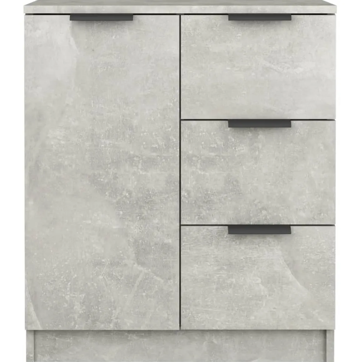 Aparador Claudia 1 puerta + 3 cajones gris 70x60x30 cm