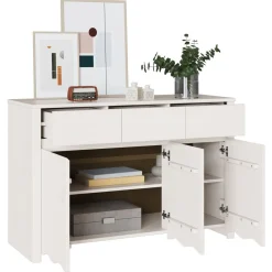 Aparador Drammen 3 puertas + 3 cajones 75,5x114x43 cm