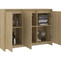 Aparador Elena 3 puertas 6 compartimentos 75x102x33 cm
