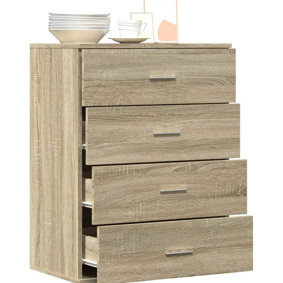 Aparador Eliss 4 cajones 80x60x39 cm