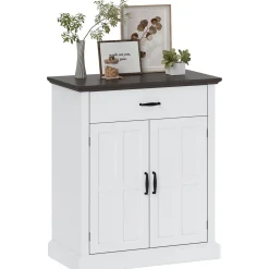 Aparador Emory Homcom 1 cajón + 2 puertas blanco