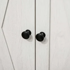 Aparador Homcom puertas dobles + cajón + estante ajustable blanco 87,4x60x30 cm