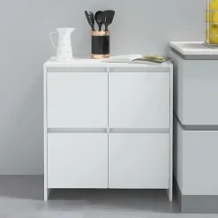 Aparador Marcela 4 puertas blanco 75x70x41 cm