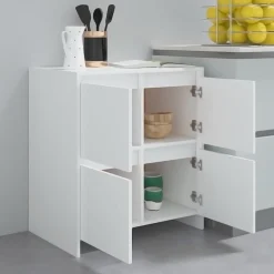 Aparador Marcela 4 puertas blanco 75x70x41 cm
