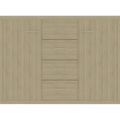 Aparador Milo 4 cajones + 2 puertas 65x88x30 cm