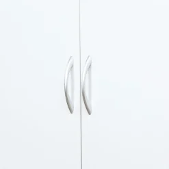 Aparador Mykonos Homcom 2 armarios + cajón blanco 180x80x40 cm