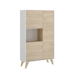 Aparador Ness 3 puertas con compartimento 135x81x43 cm