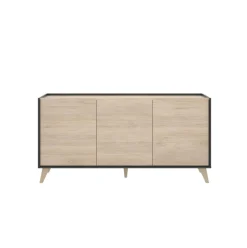 Aparador Ness con 3 puerta 75x155x43 cm