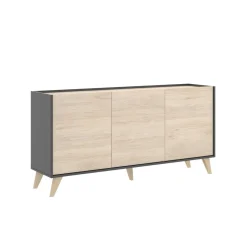 Aparador Ness con 3 puerta 75x155x43 cm
