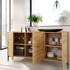 Aparador Ness con 3 puerta 75x155x43 cm