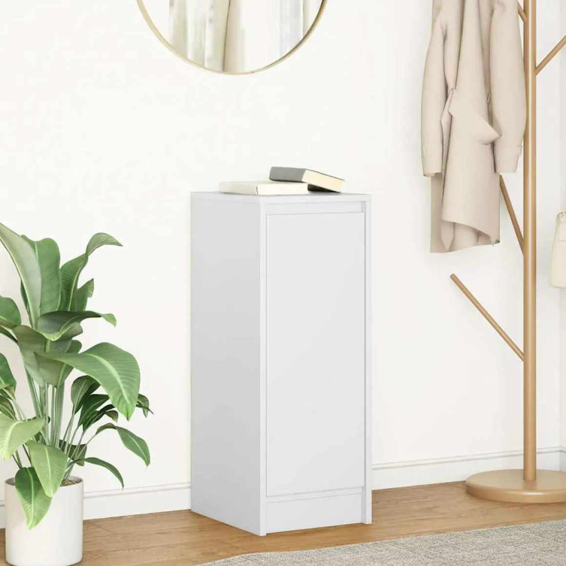 Aparador Nube 1 puerta blanco 76x29,5x34 cm