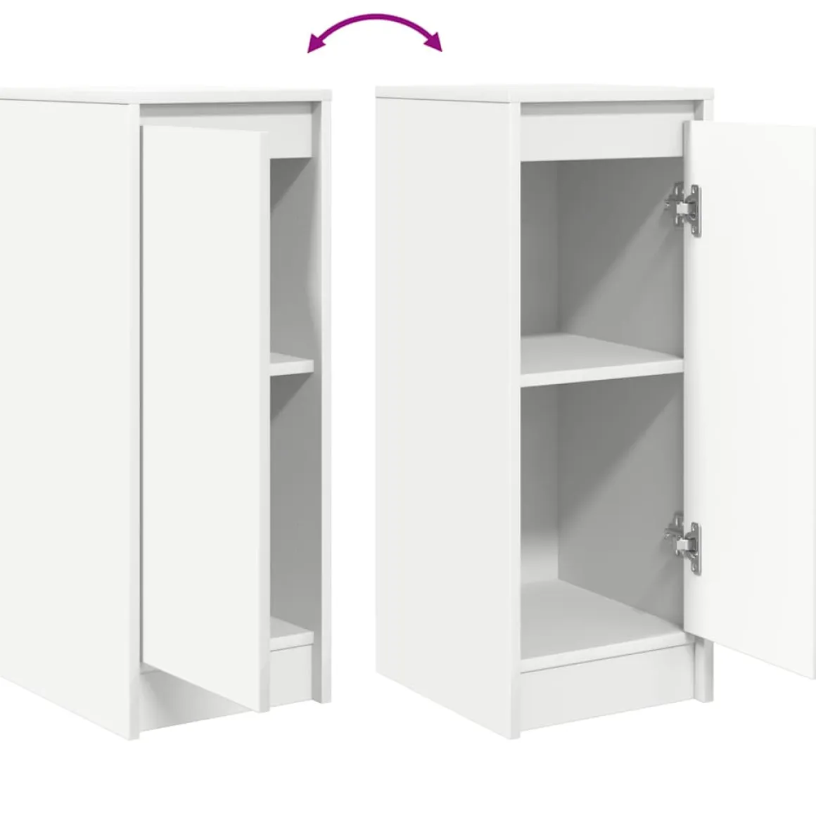 Aparador Nube 1 puerta blanco 76x29,5x34 cm