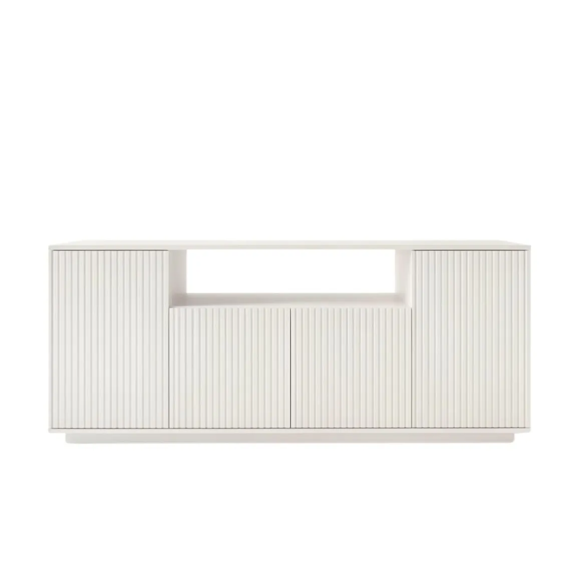 Aparador Oas 4 puertas y compartimento blanco 75x180x44,5 cm