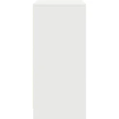 Aparador Oval 2 puertas + 2 cajones + compartimento blanco 74,5x70,5x34 cm