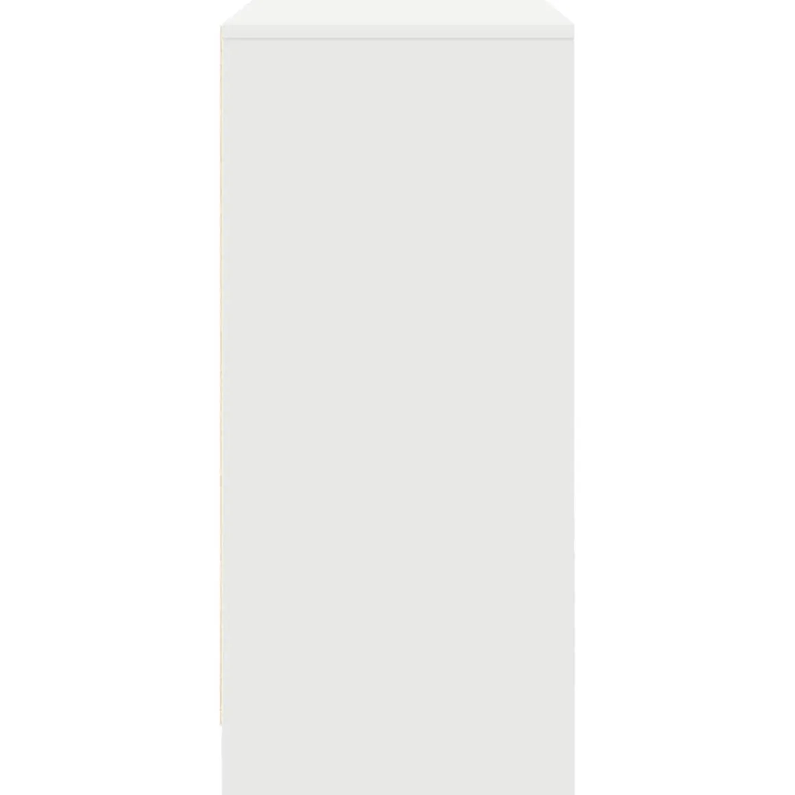 Aparador Oval 2 puertas + 2 cajones + compartimento blanco 74,5x70,5x34 cm