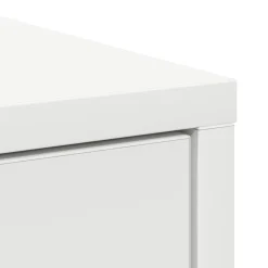 Aparador Oval 2 puertas + 2 cajones + compartimento blanco 74,5x70,5x34 cm