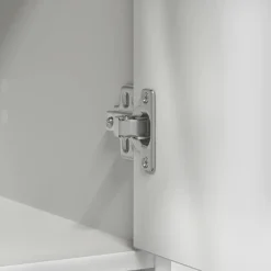 Aparador Oval 2 puertas + 2 cajones + compartimento blanco 74,5x70,5x34 cm