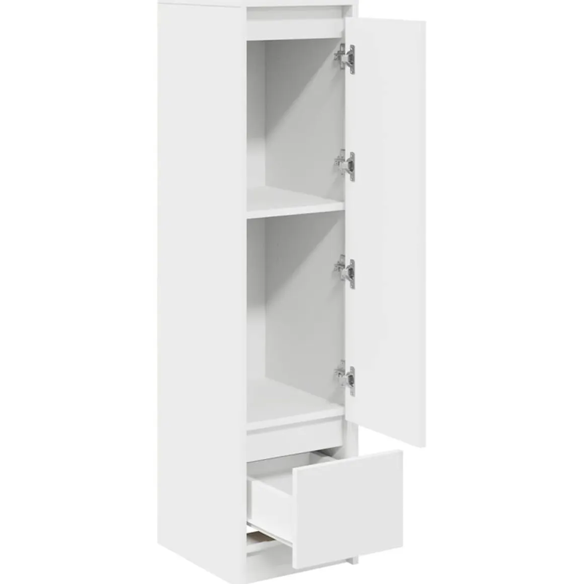 Aparador Ralphie armario + cajón blanco 119,5x29,5x34 cm