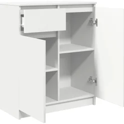 Aparador Rampa 2 puertas + cajón blanco 84x71x35 cm