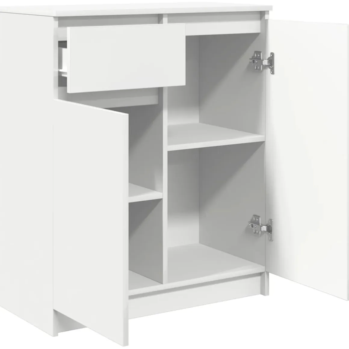 Aparador Rampa 2 puertas + cajón blanco 84x71x35 cm