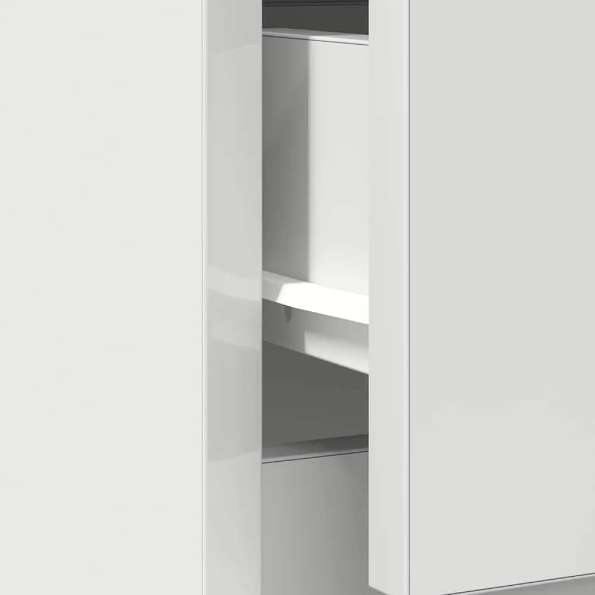 Aparador Rampa 2 puertas + cajón blanco 84x71x35 cm