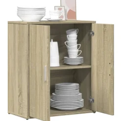 Aparador Rimma doble puerta con estante 70x60x31 cm