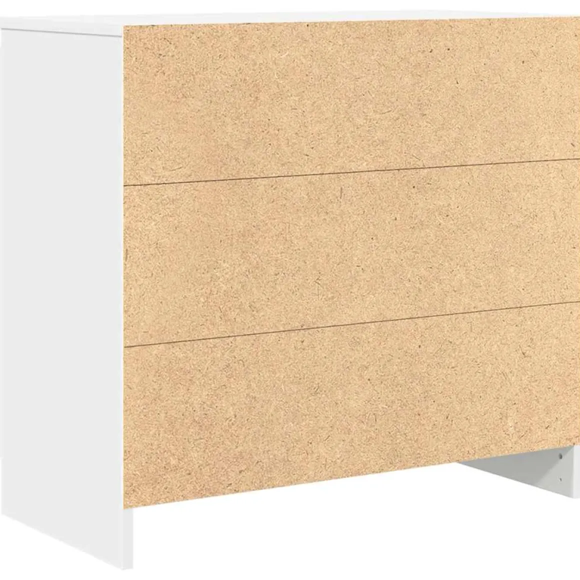 Aparador Risco puerta + 3 cajones blanco 65x71x35 cm