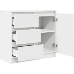 Aparador Risco puerta + 3 cajones blanco 65x71x35 cm
